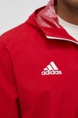 Вітровка adidas Performance Entrada 22 колір червоний перехідна
