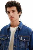 Джинсова куртка Desigual чоловіча перехідна колір блакитний (2939926)