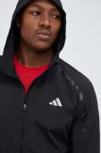 Бігова куртка adidas Performance Marathon колір чорний перехідна