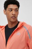 Бігова куртка adidas Performance Marathon колір помаранчевий перехідна