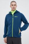 Куртка outdoor Jack Wolfskin Feldberg Hoody колір блакитний