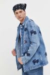 Джинсова куртка Tommy Jeans чоловіча перехідна oversize колір блакитний (3224590)