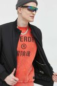 Куртка-бомбер Superdry чоловічий колір чорний перехідна (3027920)