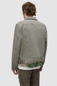 Джинсова куртка AllSaints чоловіча колір зелений перехідна