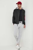 Куртка Alpha Industries чоловіча колір чорний перехідна 106103.03-Black