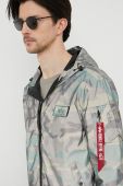 Куртка Alpha Industries чоловіча колір зелений перехідна 126138RC.408-WdlCamo65