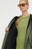 Дощовик Rains 18010 Fishtail Jacket колір зелений перехідна