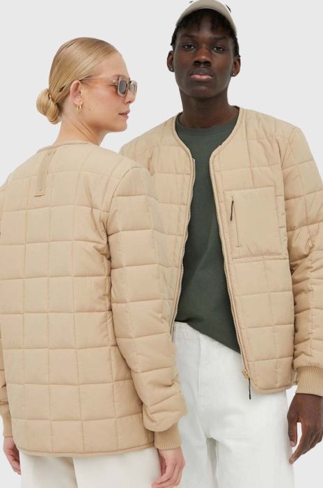 Куртка Rains 18170 Liner Jacket колір бежевий перехідна
