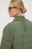 Куртка-бомбер Rains 18180 Liner High Neck Jacket колір зелений перехідна