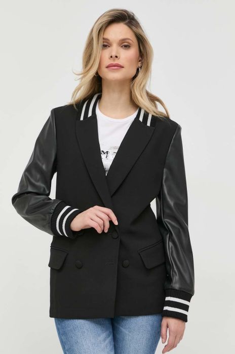 Піджак Guess колір чорний двобортний однотонна (2924900)