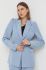 Піджак Bruuns Bazaar Rubysus Nora однобортний однотонний колір блакитний