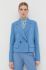 Піджак BOSS двобортний однотонна колір блакитний (2905948)