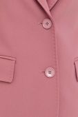 Піджак Weekend Max Mara колір рожевий однобортний однотонна