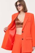 Піджак Notes du Nord колір помаранчевий однобортний однотонна