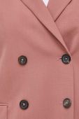 Вовняний піджак PS Paul Smith колір рожевий двобортний однотонна