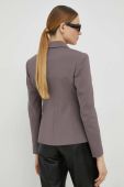 Піджак Tiger Of Sweden колір фіолетовий однобортний однотонна