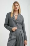Піджак Gestuz колір сірий однобортний