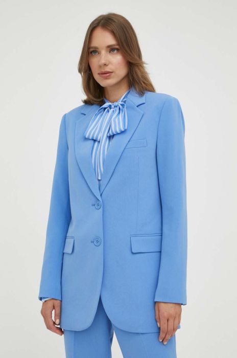 Піджак MICHAEL Michael Kors однобортний однотонна колір блакитний