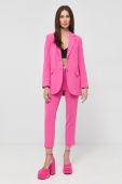 Піджак MICHAEL Michael Kors колір рожевий однобортний однотонна