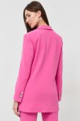Піджак MICHAEL Michael Kors колір рожевий однобортний однотонна