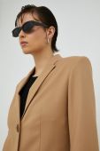 Піджак By Malene Birger колір бежевий однобортний однотонна