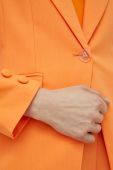 Піджак Twinset колір помаранчевий однобортний однотонна (3027935)