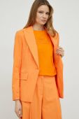 Піджак Twinset колір помаранчевий однобортний однотонна (3027935)