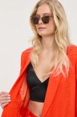 Піджак Twinset колір помаранчевий однобортний однотонна (3241287)