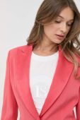 Піджак Luisa Spagnoli колір помаранчевий однобортний однотонна