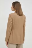 Піджак MAX&Co. колір бежевий двобортний однотонна