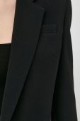 Піджак Pinko колір чорний без застібки однотонна (2925943)