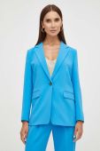Піджак BOSS однобортний однотонна колір блакитний (3303779)
