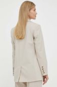 Піджак з домішкою вовни Herskind Lilith Blazer колір бежевий двобортний однотонний
