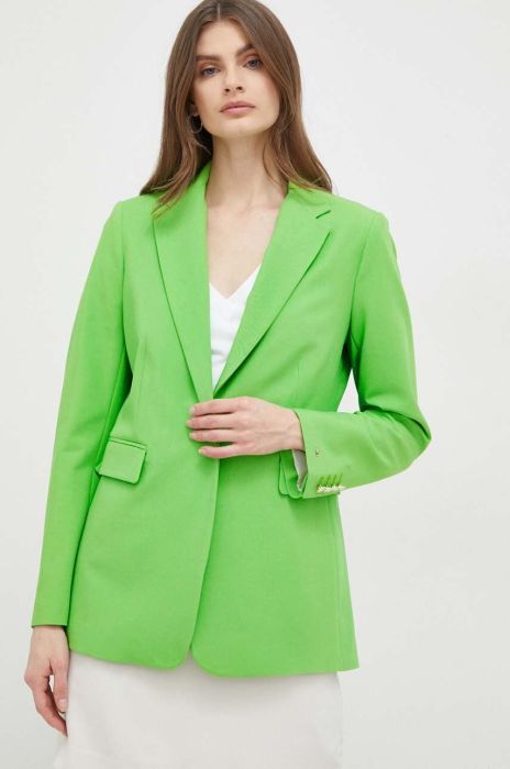 Піджак Tommy Hilfiger колір зелений однобортний однотонна (3013929)