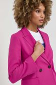 Піджак MAX&Co. колір рожевий двобортний однотонна