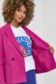 Піджак MAX&Co. колір рожевий двобортний однотонна