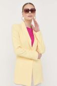 Піджак Patrizia Pepe колір жовтий однобортний однотонна (3241338)