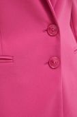 Піджак Patrizia Pepe колір рожевий однобортний однотонна (3241334)