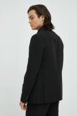Піджак Bruuns Bazaar Karlsus Double Blazer чоловічий колір чорний