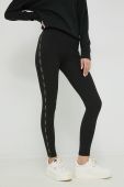 Легінси HUGO жіночі колір чорний з аплікацією (2911164)