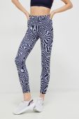 Легінси для йоги adidas Performance Essentials колір фіолетовий візерунок