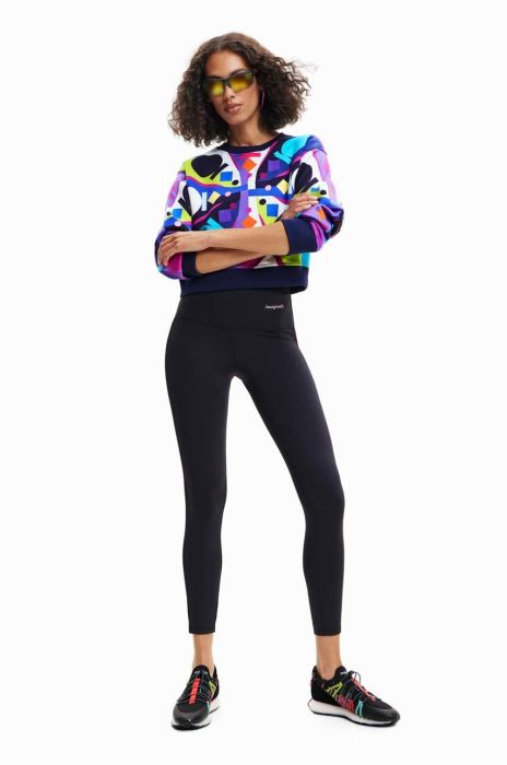 Легінси Desigual жіночі колір чорний візерунок (2939940)