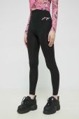 Легінси HUGO жіночі колір чорний з принтом (3044964)
