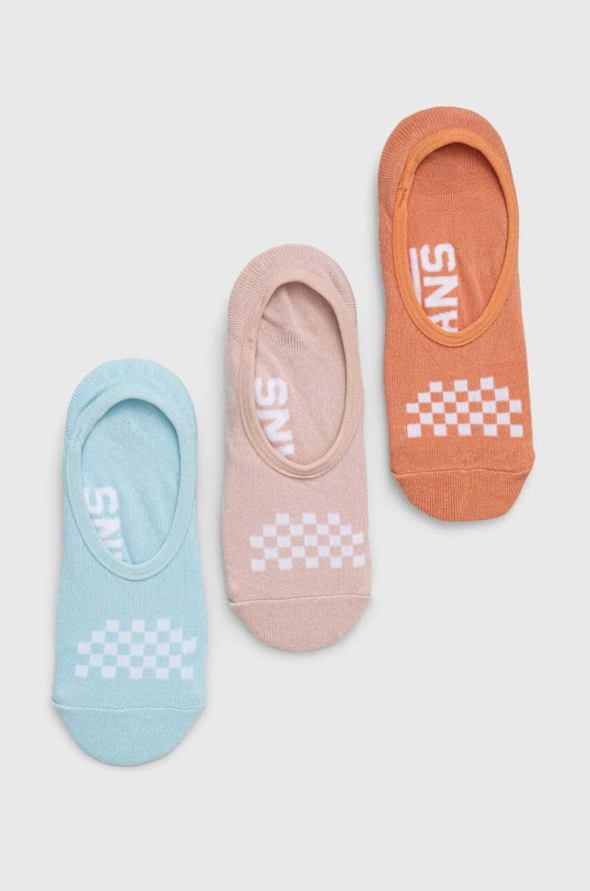 Шкарпетки Vans 3-pack жіночі VN0A48HJG5O1-BLUE колір блакитний