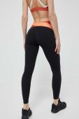 Легінси для тренувань P.E Nation Back Swing колір чорний з аплікацією