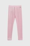 Дитячі легінси Guess колір рожевий