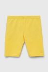 Дитячі легінси United Colors of Benetton колір жовтий однотонні (3282639)