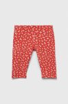 Дитячі легінси United Colors of Benetton колір червоний візерунок
