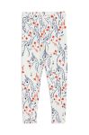 Дитячі легінси Mini Rodini колір білий візерунок
