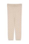 Дитячі бавовняні легінси Konges Sl?jd колір бежевий